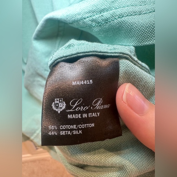Loro Piana Polo in Green Size XL - Picture 4 of 4